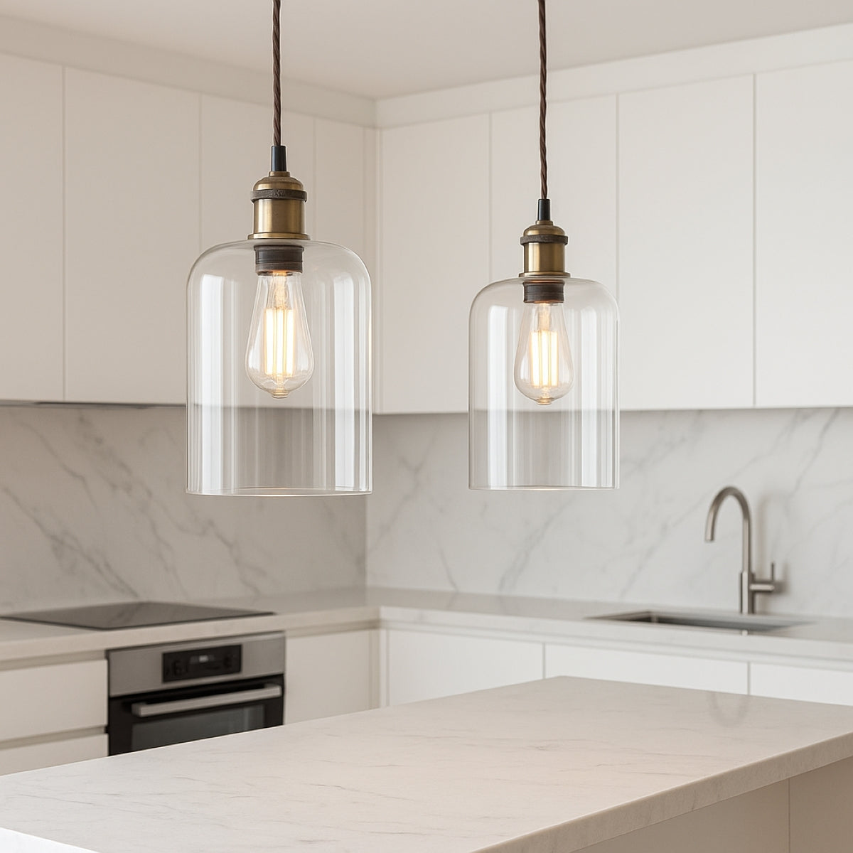 CGC MARINDA Clear Glass Cylinder Lampshade