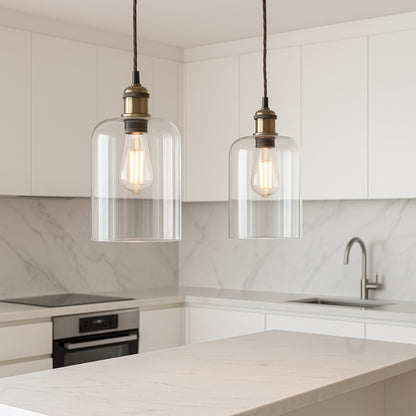 CGC MARINDA Clear Glass Cylinder Lampshade