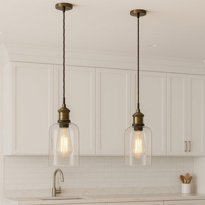 CGC MARINDA Clear Glass Cylinder Lampshade