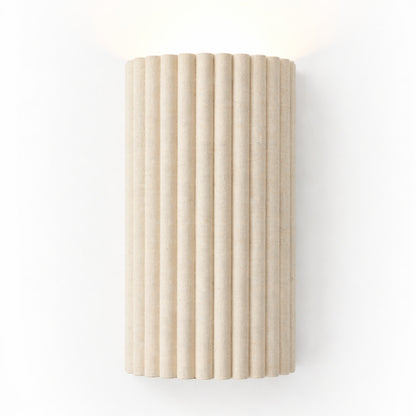 CGC Allegra Oatmeal Linen Fine Scallop Wall Light