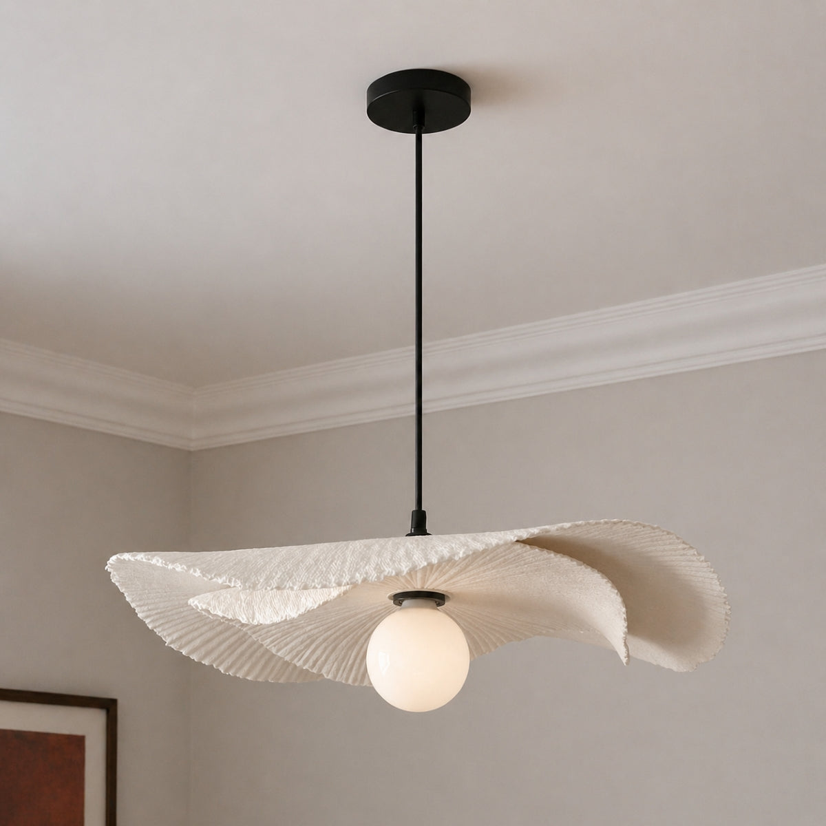 CGC Tallulah Duo Two Layer 60cm and 45cm Paper Wave Easy Fit Lampshade