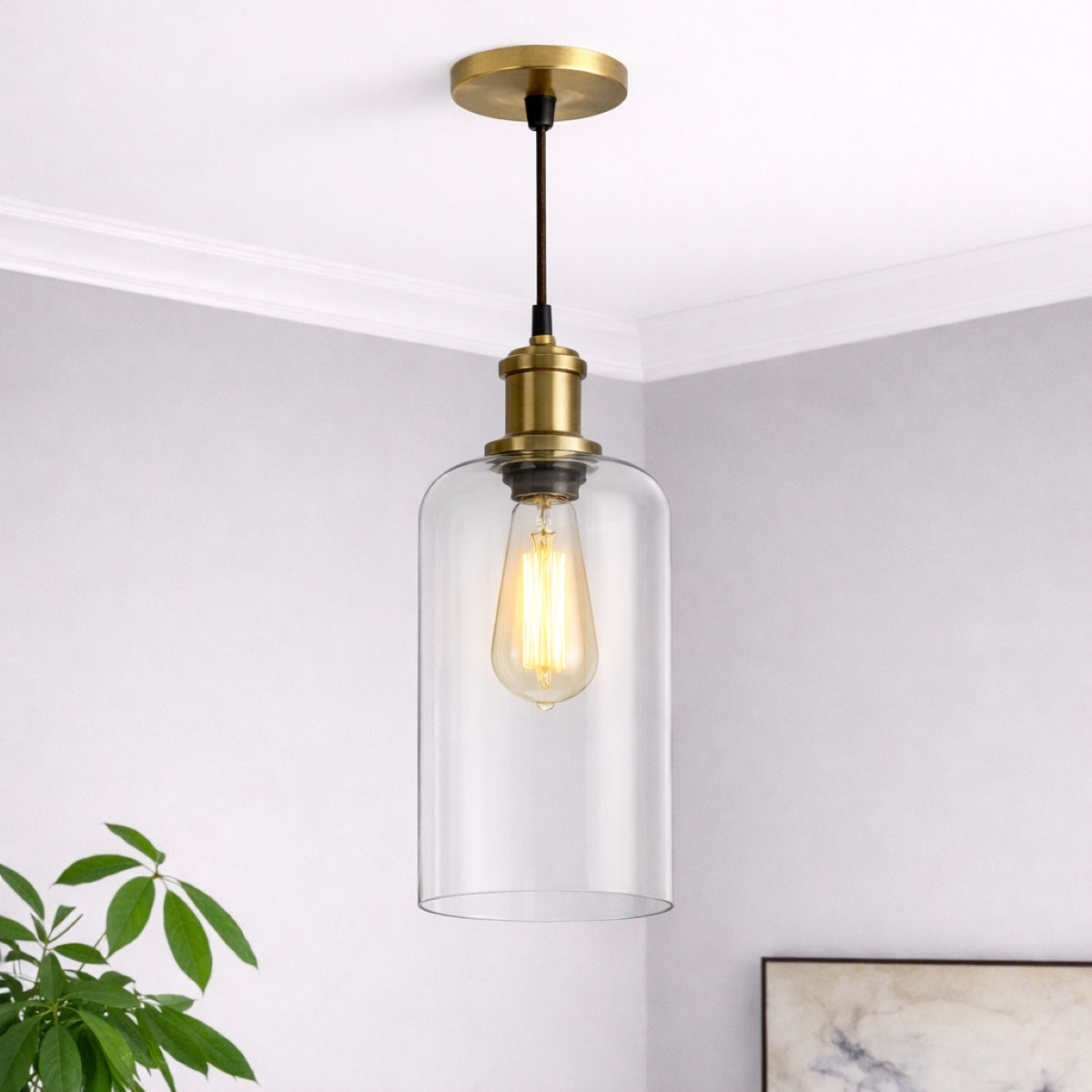 CGC MARINDA Clear Glass Cylinder Lampshade