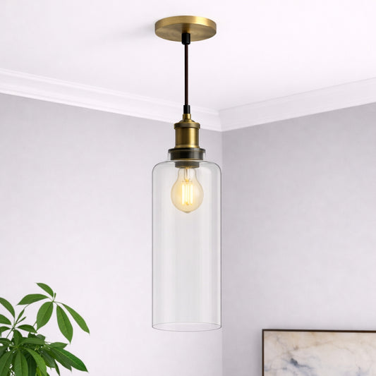 CGC MARGOT Clear Glass Cylinder Lampshade