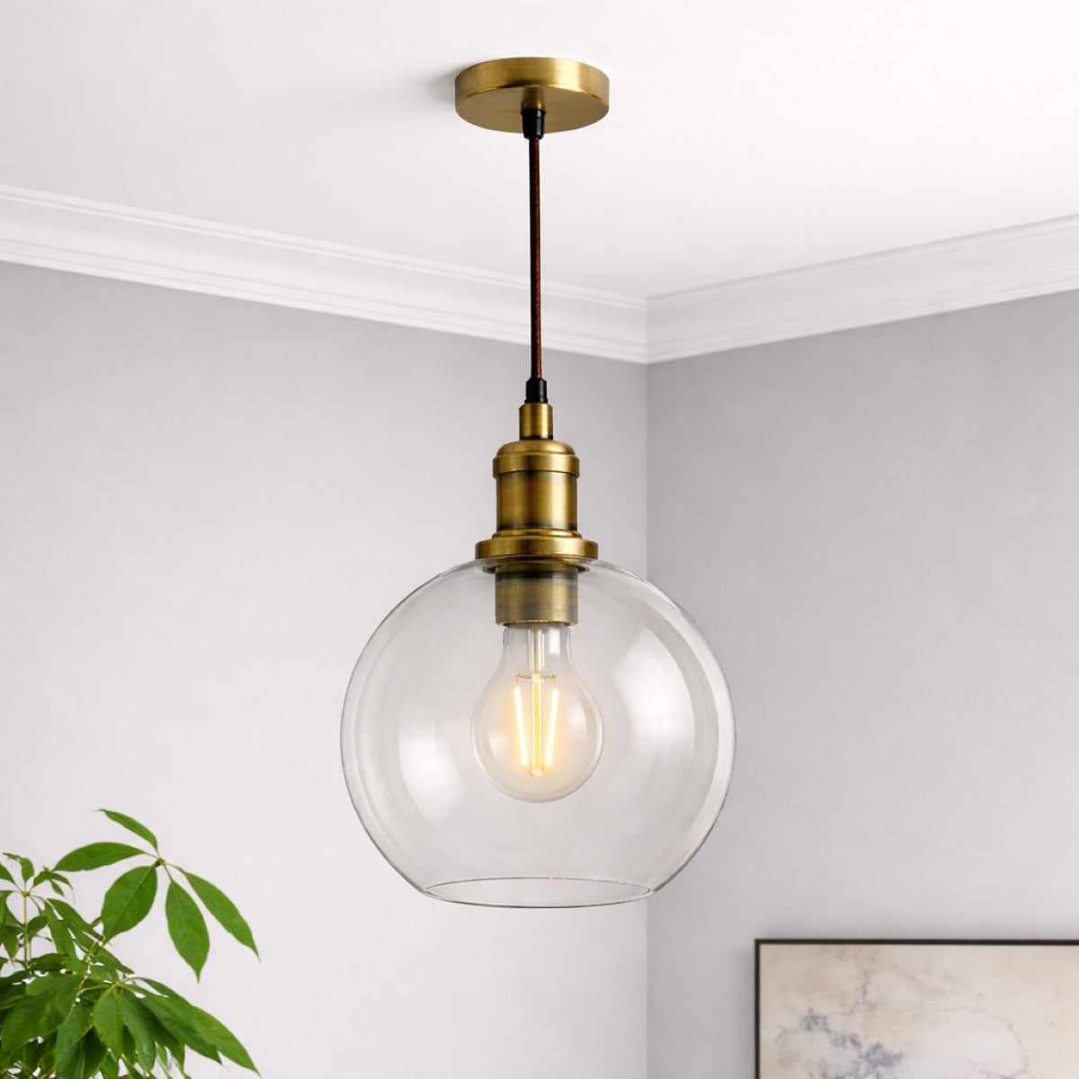 CGC GEM Clear Glass Globe Lampshade