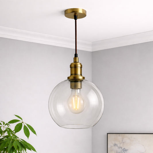 CGC GEM Clear Glass Globe Lampshade