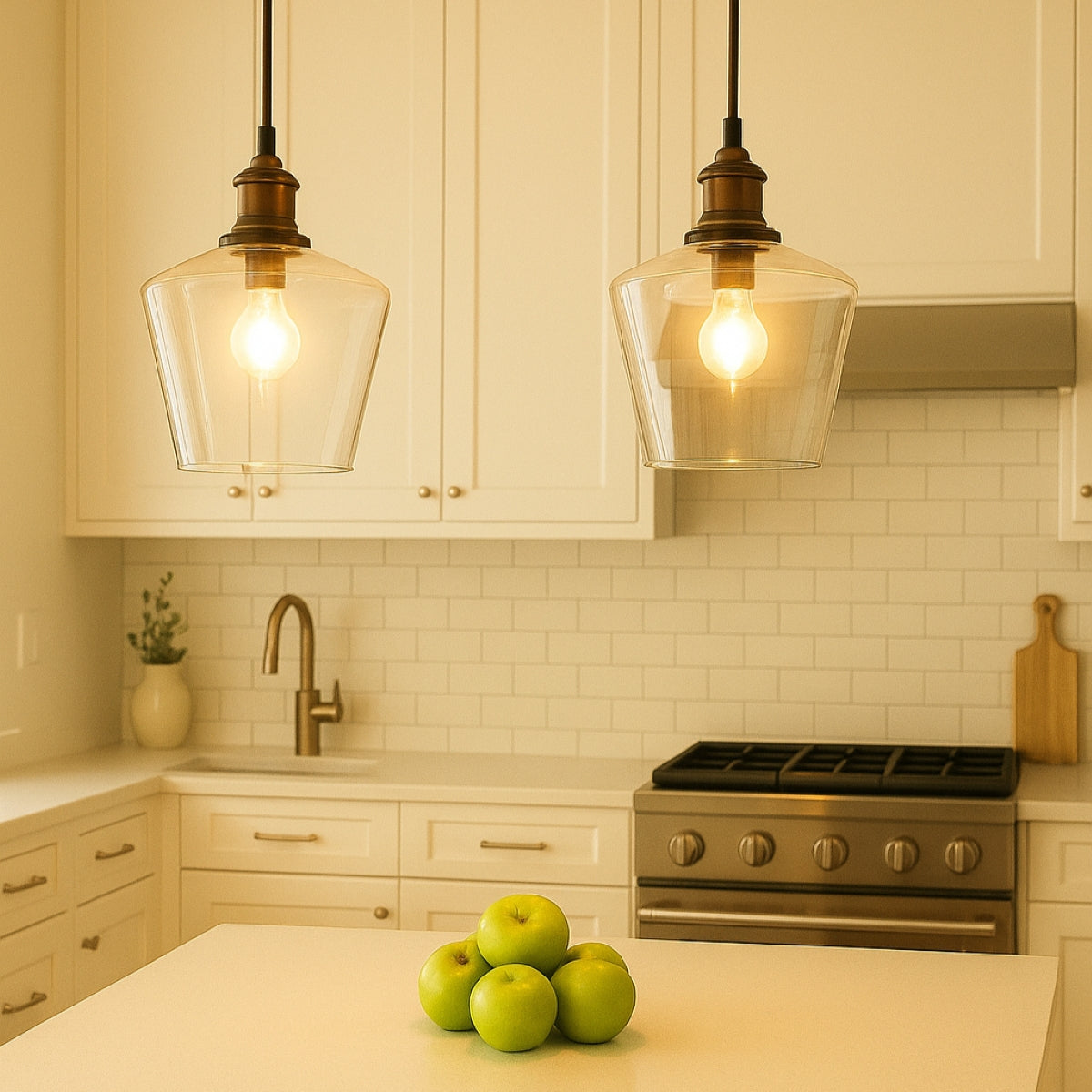 CGC ELLA Clear Glass Cylinder Lampshade