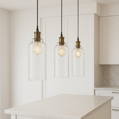 CGC MARGOT Clear Glass Cylinder Lampshade