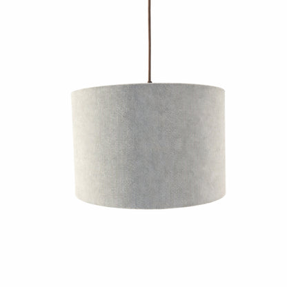 CGC LOLA Grey Corduroy 30cm Lampshade Matching Silk Inner