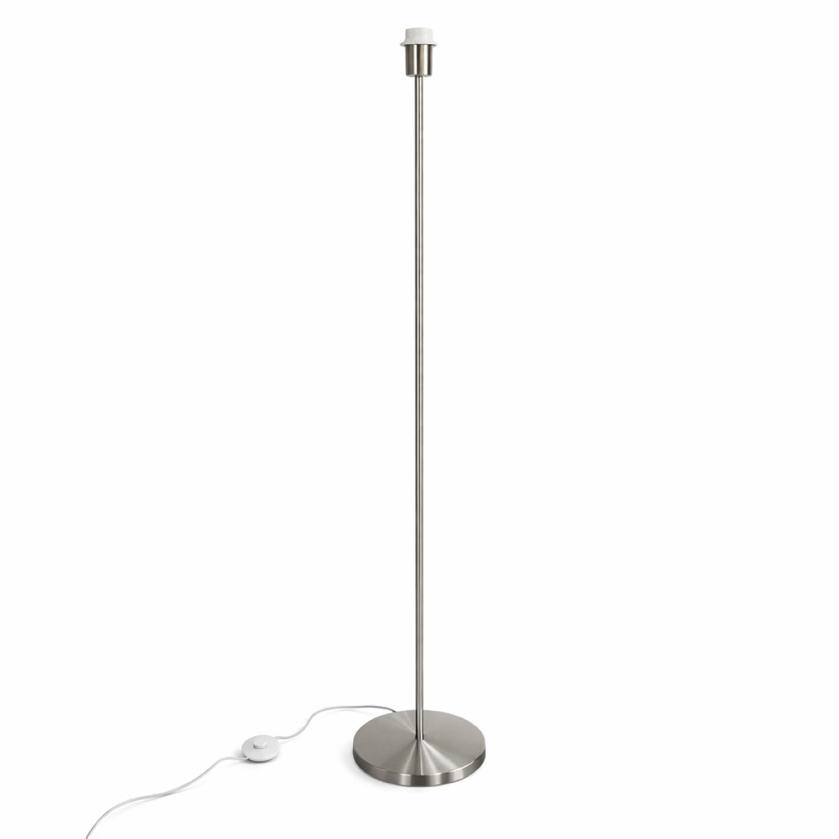 CGC Lena Brushed Nickel Straight Floor Lamp