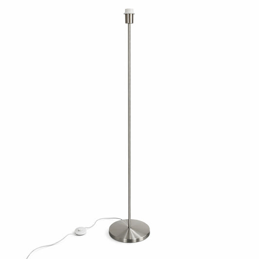 CGC Lena Brushed Nickel Straight Floor Lamp