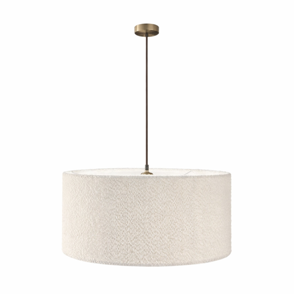 CGC PETRA 45cm Large White Boucle Ceiling or Table Lamp Shade