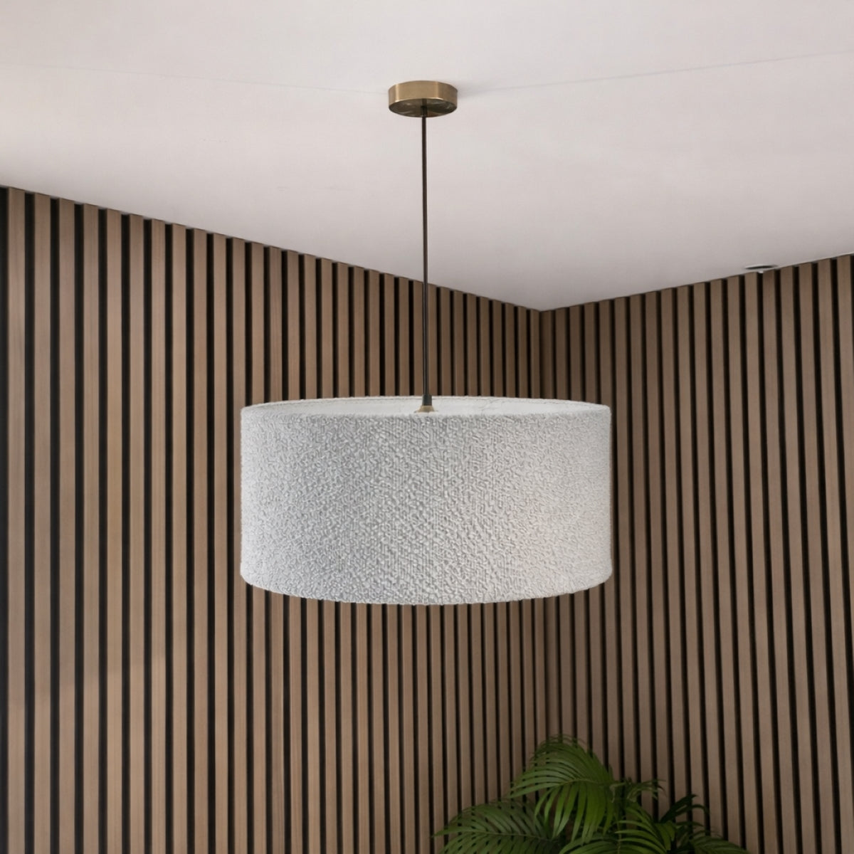 CGC PETRA 45cm Large Grey Boucle Ceiling or Table Lamp Shade