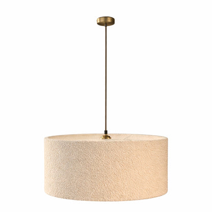 CGC PETRA 45cm Large Light Brown/Taupe Boucle Ceiling or Table Lamp Shade