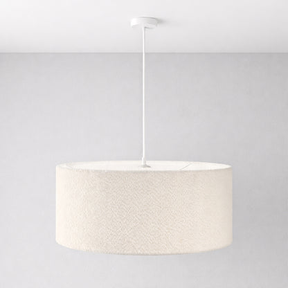 CGC PETRA 45cm Large White Boucle Ceiling or Table Lamp Shade