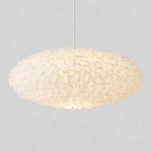 CGC Dolly White Ruffled Linen Extra Large Easy Fit Hand Made Lampshade