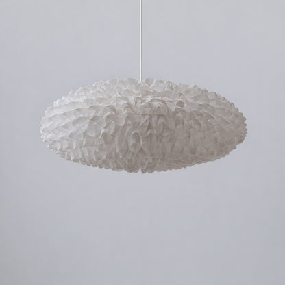 CGC Dolly White Ruffled Linen Extra Large Easy Fit Hand Made Lampshade