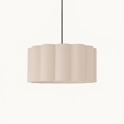 CGC Maria Scalloped Cream Drum Lampshade Large 48cm