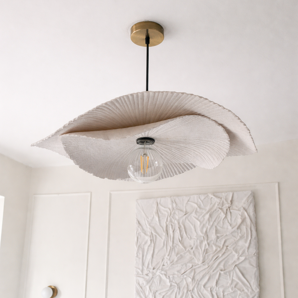 CGC Tallulah Duo Two Layer 60cm and 45cm Paper Wave Easy Fit Lampshade