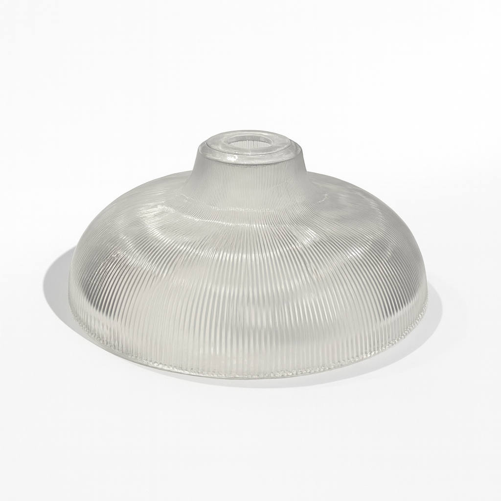 CGC JACINTA XL Clear Glass Ribbed Extra Large Lampshade