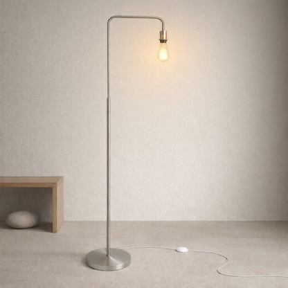CGC KYRA Brushed Nickel Angled Floor Lamp