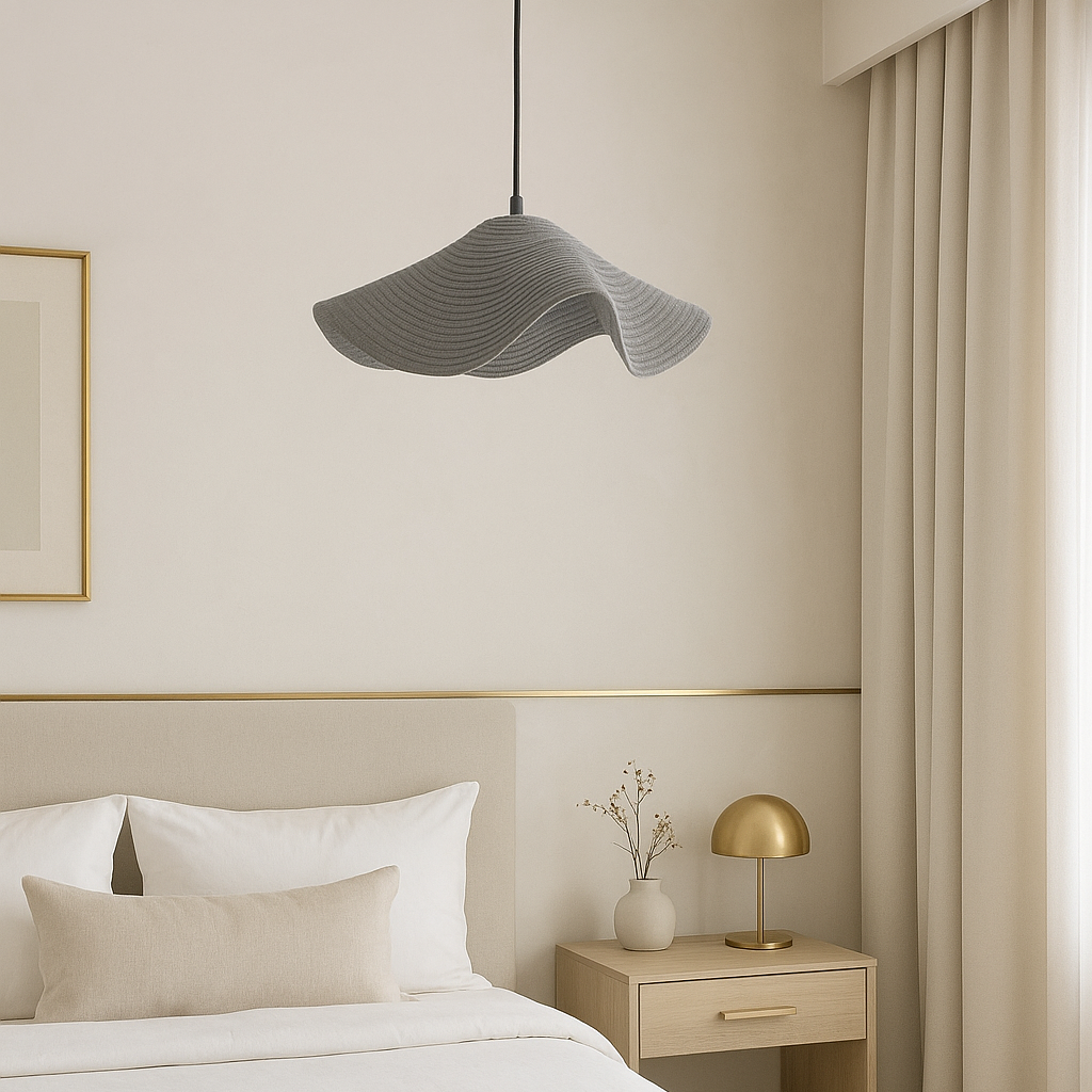 CGC Flora 64cm Grey Floppy Fabric Lampshade