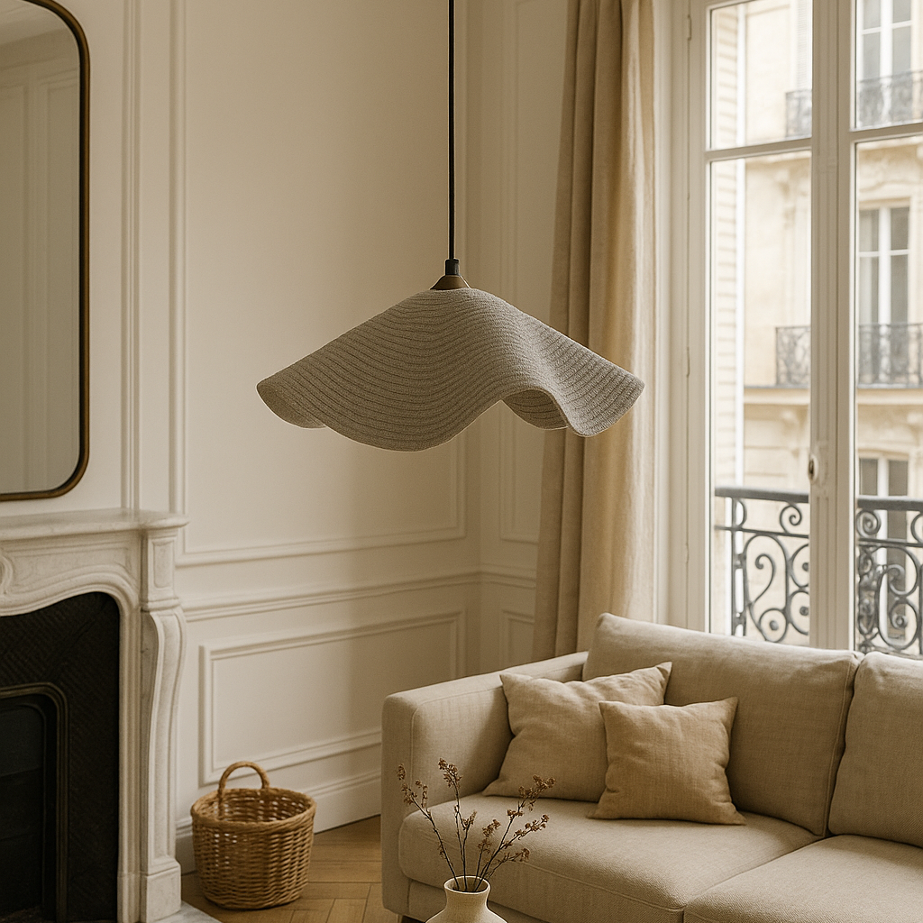 CGC Flora 64cm Grey Floppy Fabric Lampshade