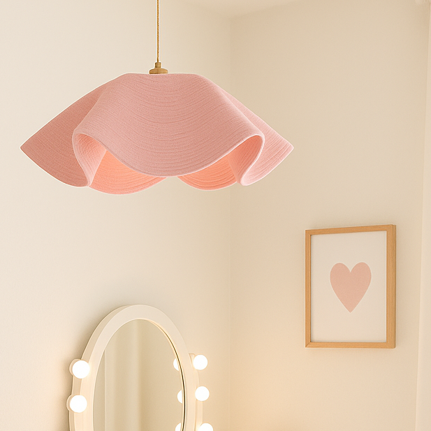 CGC Flora 64cm Pink Floppy Fabric Lampshade