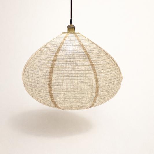 CGC Selma Oatmeal Linen Large Bell Shape Easy Fit Hand Made Lampshade