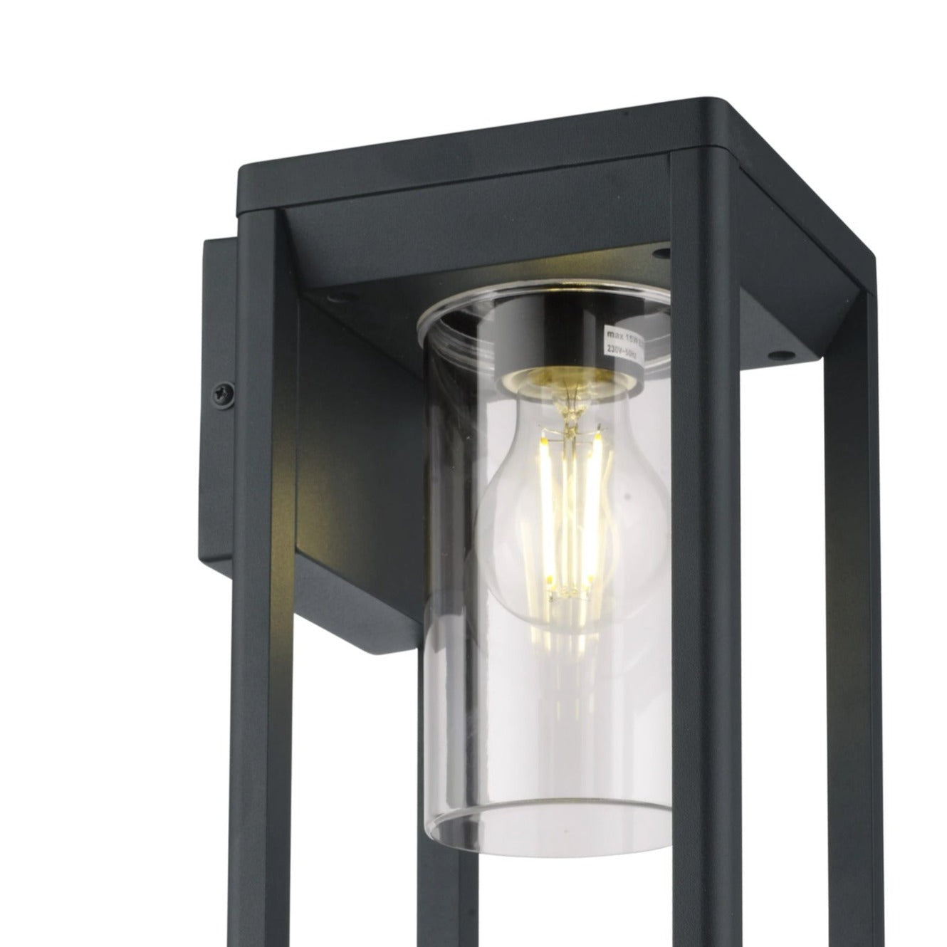 If you’re looking for a modern take on a traditional outdoor wall light, this modern anthracite lantern light with clear diffuser wall light is perfect for adding style and protection for your home. This classic wall light is designed with a contemporary twist, styled with a rectangle shape and fitted with clear diffuser that allow the light to shine effectively. 