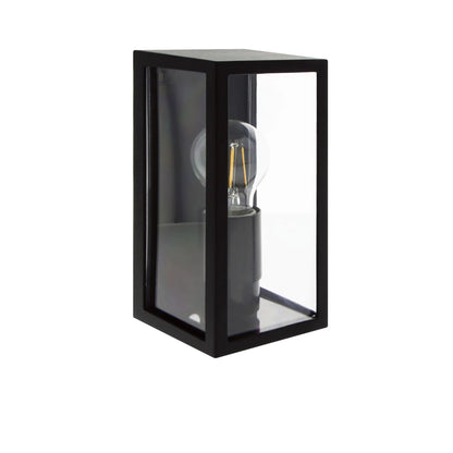 Our Marina black aluminum outdoor wall mounted lantern outdoor light with clear polycarbonate diffusers would look perfect in a modern or more traditional home design. Outside wall lights can provide atmospheric light in your garden, at the front door or on the terrace as well as a great security solution. It is designed for durability and longevity with its robust material producing a fully weatherproof and water resistant light fitting.