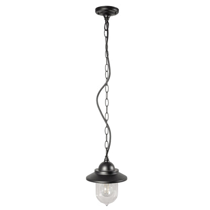 Our Ryder lantern delivers on style and durability and is a smart choice for your exterior lighting. With its black powder coated aluminium  construction teamed with clear polycarbonate diffuser, this lantern is hardwearing and rust and weatherproof. Built for life outdoors, it has an IP44 rating which means it can withstand the harshest of weather conditions. For sophisticated yet robust outdoor lighting, our Ryder black outdoor traditional lantern is a strong contender.