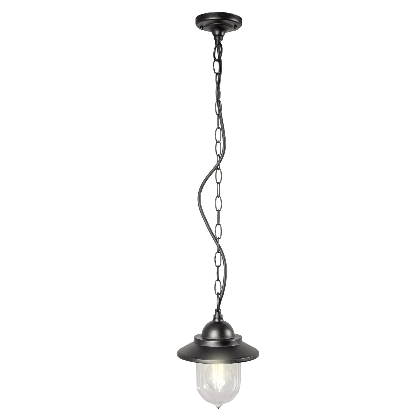 Our Ryder lantern delivers on style and durability and is a smart choice for your exterior lighting. With its black powder coated aluminium  construction teamed with clear polycarbonate diffuser, this lantern is hardwearing and rust and weatherproof. Built for life outdoors, it has an IP44 rating which means it can withstand the harshest of weather conditions. For sophisticated yet robust outdoor lighting, our Ryder black outdoor traditional lantern is a strong contender.
