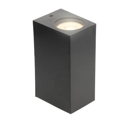 Our Eileen black up and down wall mounted rectangle outdoor light would look perfect in a modern or more traditional home design. Outside wall lights can provide atmospheric light in your garden, at the front door or on the terrace as well as a great security solution. It is designed for durability and longevity with its robust material producing a fully weatherproof and water resistant light fitting.