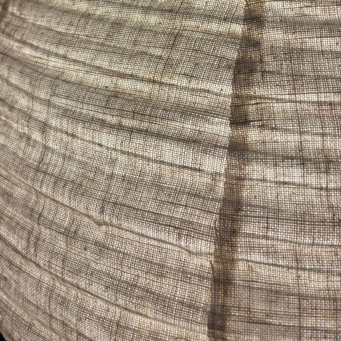 Mabel Oatmeal Linen Extra Large Teardrop Shape Easy Fit Hand Made Lampshade