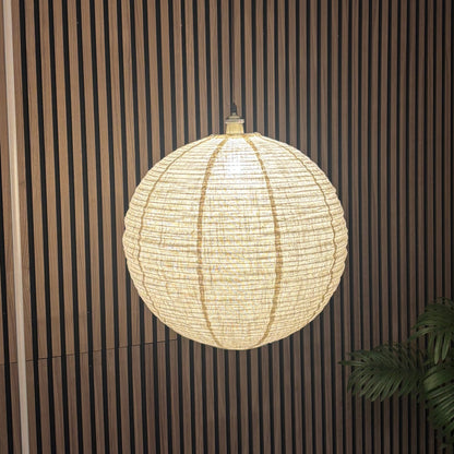 CGC Sybil Oatmeal Linen Extra Large Round Globe Easy Fit Hand Made Lampshade