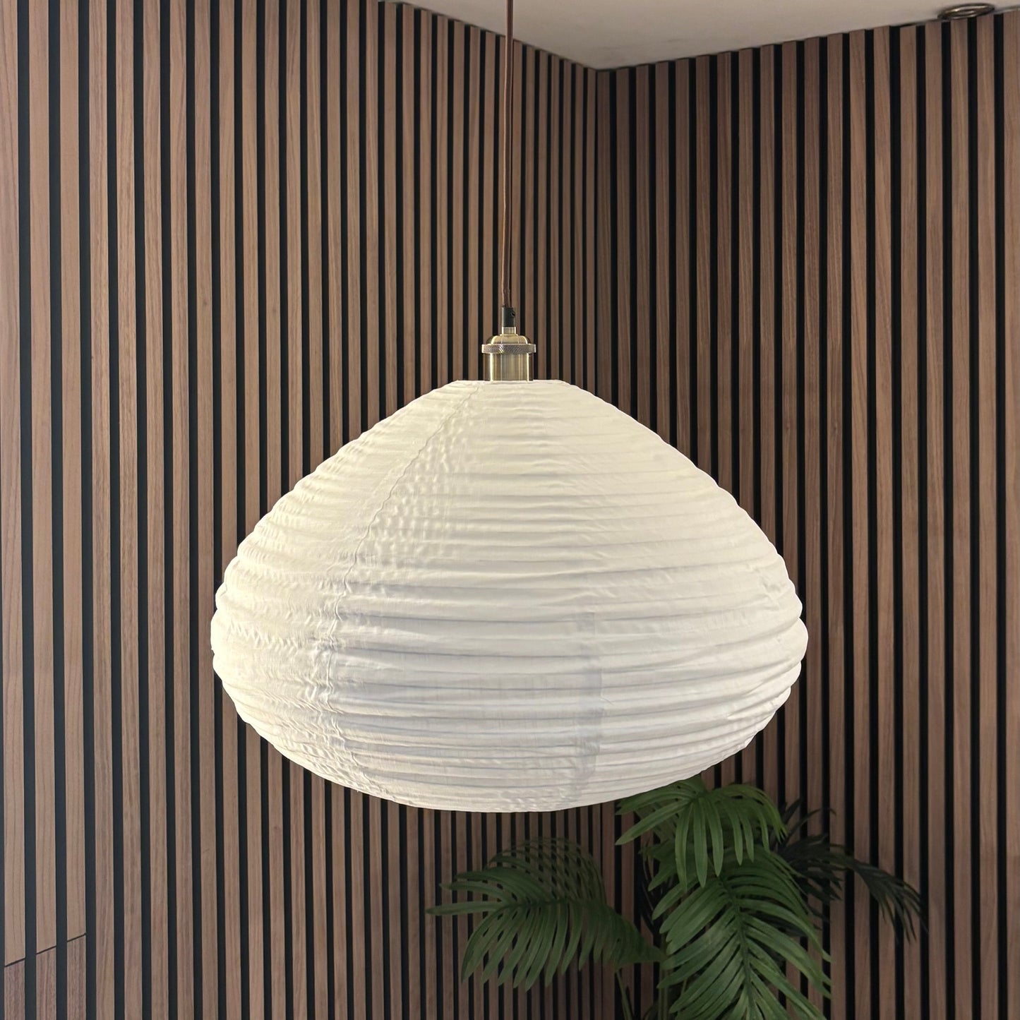 CGC Selma White Linen Extra Large Bell Shape Easy Fit Hand Made Lampshade