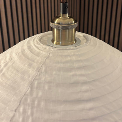 CGC Selma White Linen Extra Large Bell Shape Easy Fit Hand Made Lampshade