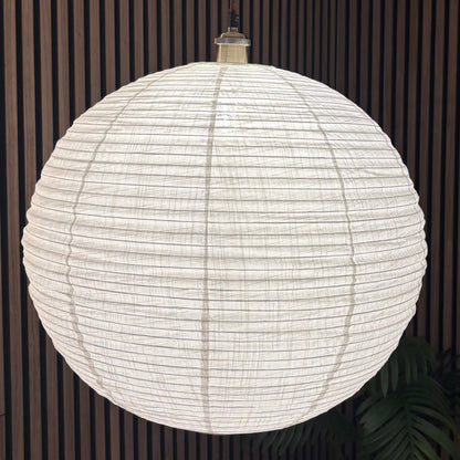 CGC Sybil White Linen Extra Large Round Globe Easy Fit Hand Made Lampshade