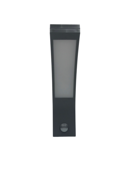 Paris has been designed for use outdoors. It features IP code IP54, which means that the light is protected from dirt and moisture. This LED outdoor wall light is simple and modern in design to create a minimalist light. The LEDs are housed behind an opal white panel made of polycarbonate. Built in motion sensor.