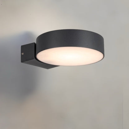 Elegant and modern square design, black die cast aluminium body with opal polycarbonate diffuser