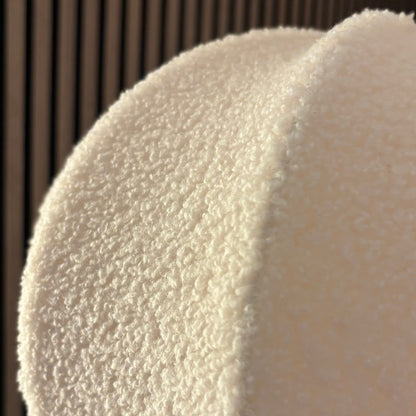 CGC Zita Large Oval Cream Soft Boucle Fabric Lampshade