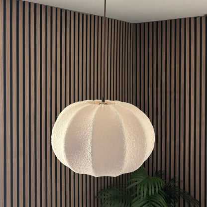 CGC Zita Large Oval Cream Soft Boucle Fabric Lampshade