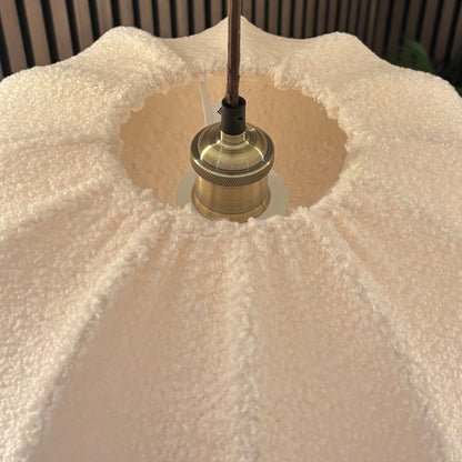 CGC Zita Large Oval Cream Soft Boucle Fabric Lampshade