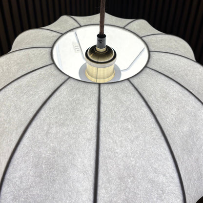 CGC Natalia Cloud Dancer White Oval Distressed Silk Lampshade