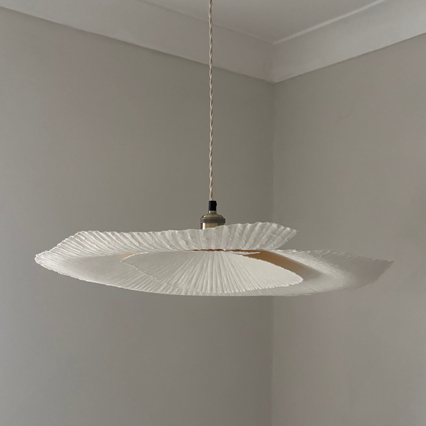 CGC Stefania Duo Two Layer 60cm and 37cm Paper Wave Easy Fit Lampshade