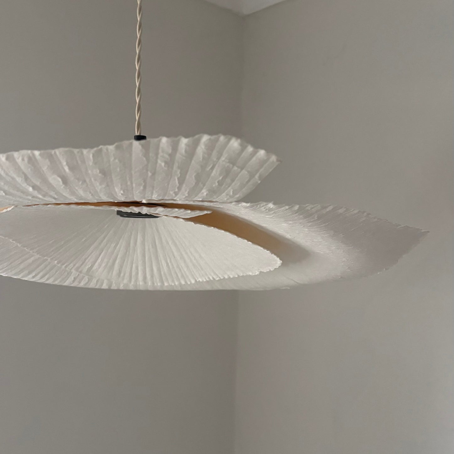 CGC Stefania Duo Two Layer 60cm and 37cm Paper Wave Easy Fit Lampshade