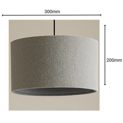 CGC PETRA 30cm Grey Boucle Ceiling or Table Lamp Shade