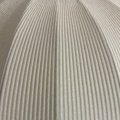 CGC LILA Cream Rounded Ribbed Stretch Cotton Fabric Lampshade