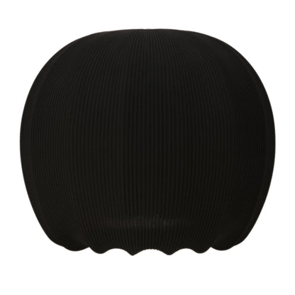 CGC LILA Black Rounded Ribbed Stretch Cotton Fabric Lampshade