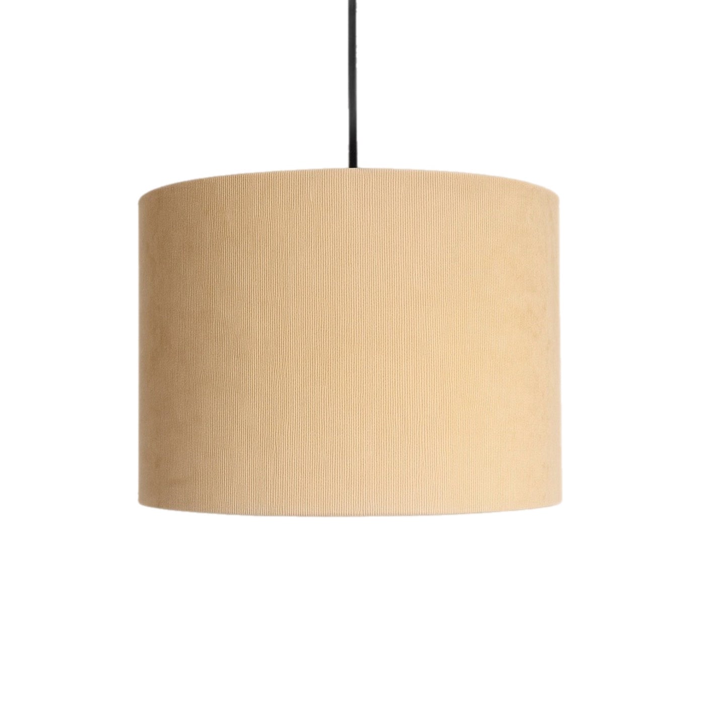 CGC LOLA Cream Corduroy 30cm Lampshade Matching Silk Inner